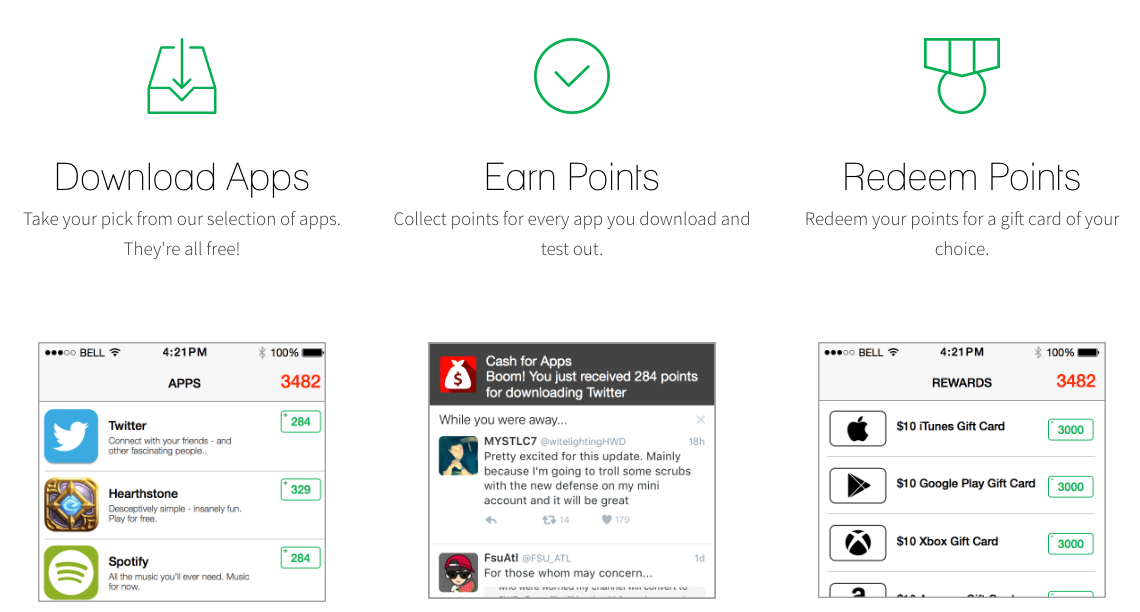 Cash for Apps app review website