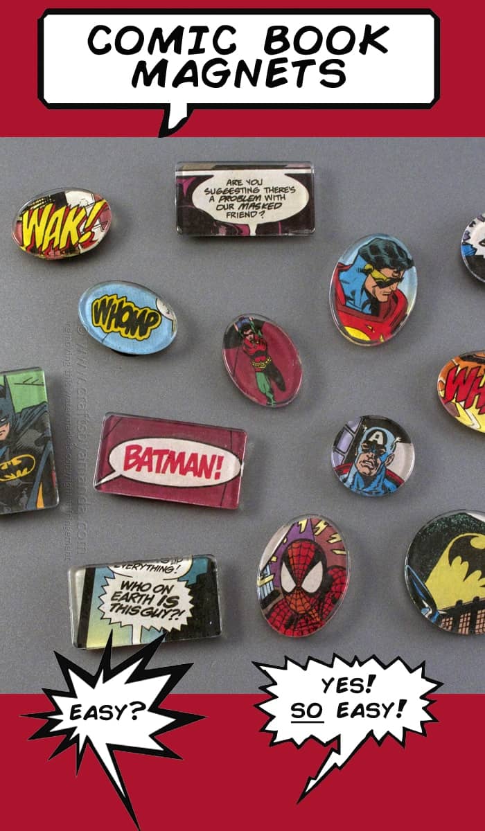50 Crafts To Make and Sell - Easy DIY Ideas for Cheap Things To Sell on Etsy, Online and for Craft Fairs. Make Money with These Homemade Crafts for Teens, Kids, Christmas, Summer, Mother’s Day Gifts. | Comic Book Magnets #crafts #diy