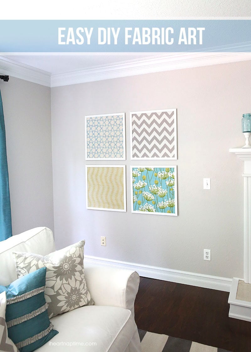 50 Crafts To Make and Sell - Easy DIY Ideas for Cheap Things To Sell on Etsy, Online and for Craft Fairs. Make Money with These Homemade Crafts for Teens, Kids, Christmas, Summer, Mother’s Day Gifts. | DIY Fabric Wall Art #crafts #diy