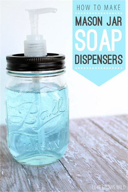 50 Crafts To Make and Sell - Easy DIY Ideas for Cheap Things To Sell on Etsy, Online and for Craft Fairs. Make Money with These Homemade Crafts for Teens, Kids, Christmas, Summer, Mother’s Day Gifts. | Mason Jar Soap Dispenser #crafts #diy